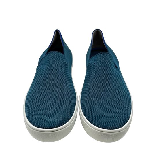 Rothy’s Slip On Sneakers in Teal Women’s Size 12 - Picture 3 of 7